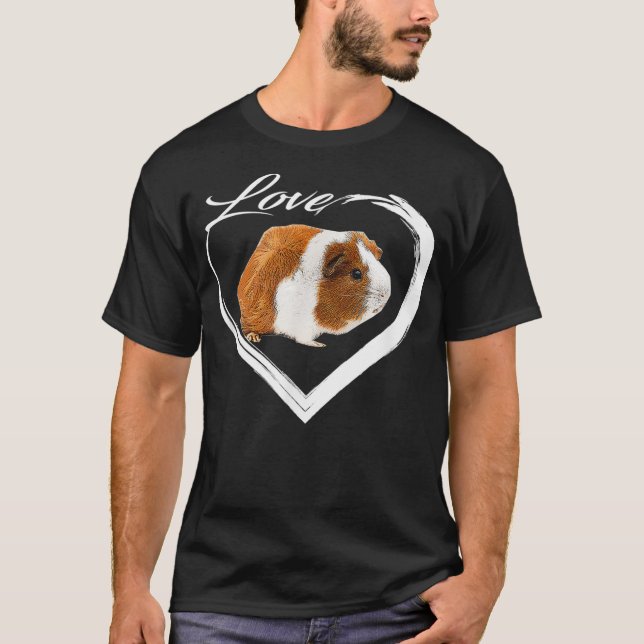 T-shirt Amour Calico Guinée Cochon Lover (Devant)