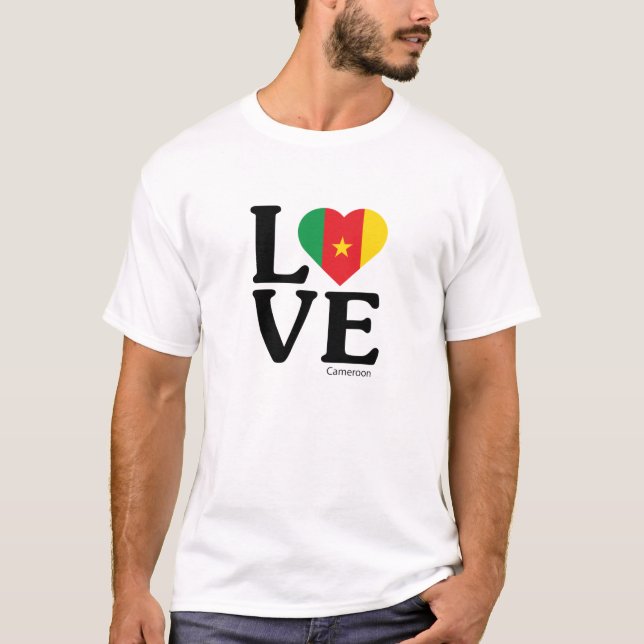 T-shirt Amour Cameroun (Devant)