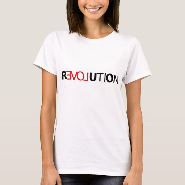 T-shirt Amour - chemise de révolution (Devant)