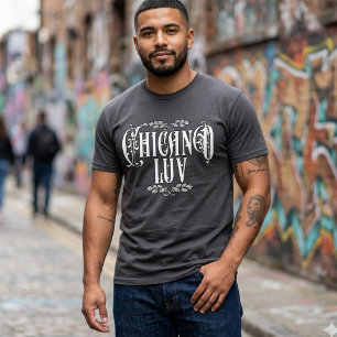 T-shirt Amour Chicano Nom personnalisé