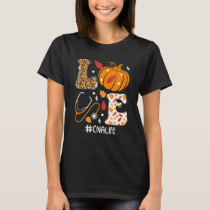 T-shirt Amour CNA Vie Citrouille Automne Thanksgiving