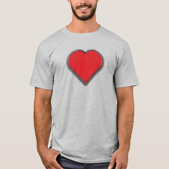 T-shirt Amour Coeur Design (Devant)