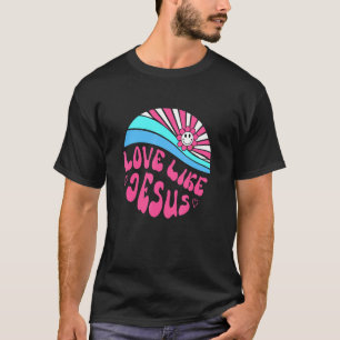 T-shirt Amour Comme Jésus Daisy Coucher du soleil Religieu