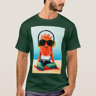 T-shirt Amour corail été