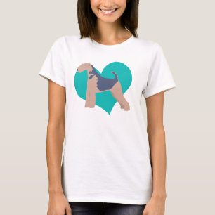 T-shirt Amour d'Airedale