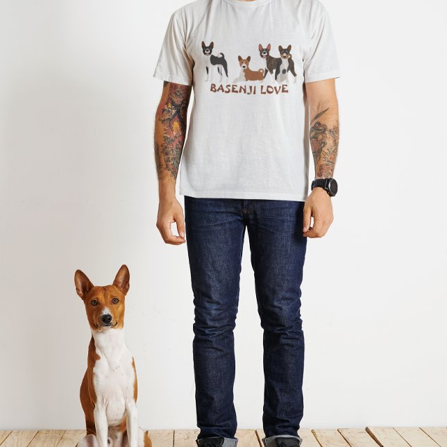 T-shirt Amour de Basenji Chien de race (Créateur téléchargé)