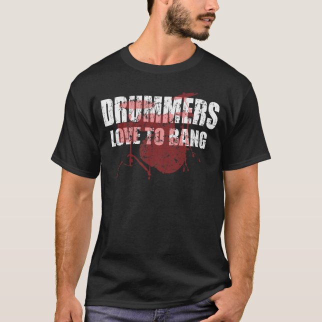 T-shirt Amour de batteurs au coup (Devant)