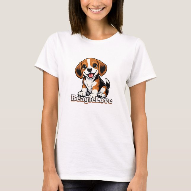T-shirt Amour de Beagle | Amoureux de Chiens (Devant)