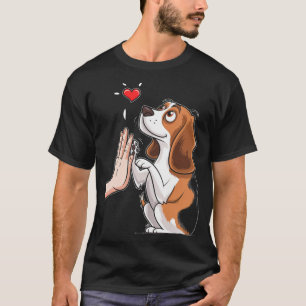 T-shirt Amour de Beagle Coeur Patte de Chien Compagnonnage
