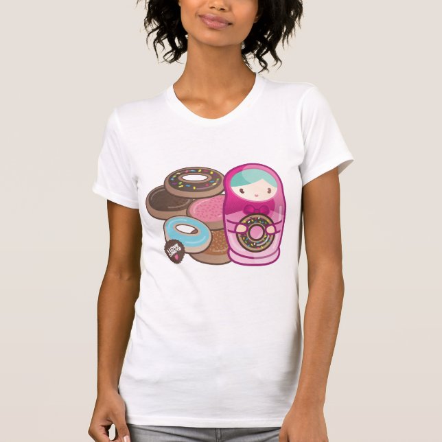 T-shirt amour de beignet (Devant)