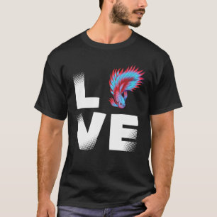 T-shirt Amour de Betta pour les nerds de poissons - Aquari
