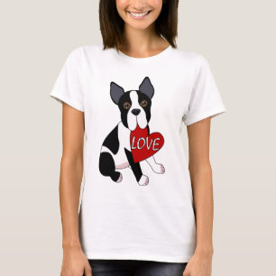T-shirt Amour de Boston Terrier