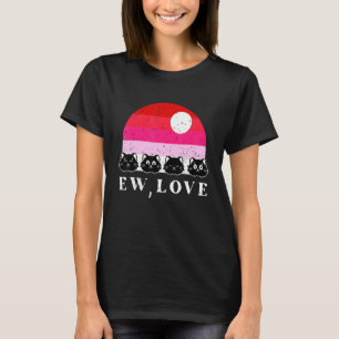 T-shirt Amour de chat de la Saint-Valentin Kitten Retro Ki