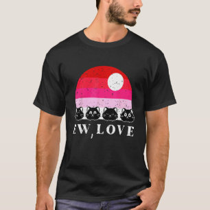 T-shirt Amour de chat jour de la Saint-Valentin drôle Rétr