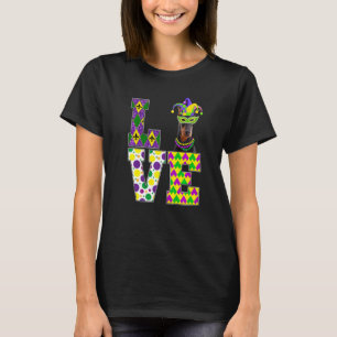 T-shirt Amour de Chien Doberman Carnavals de Mardi Gras Am
