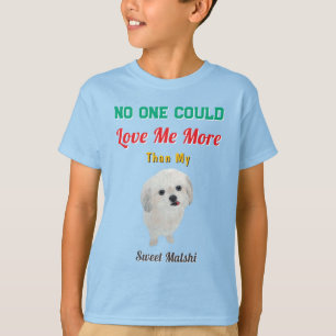 T-shirt Amour de chiot Malshi drôle