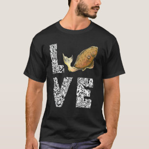 T-shirt Amour de flétan Pêcheur Flétan Poisson Flet Poisso