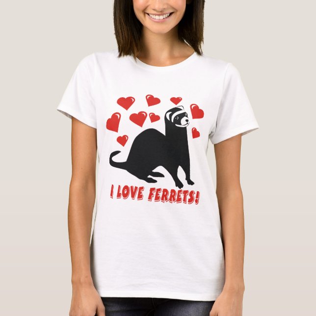 T-shirt Amour de furet (Devant)