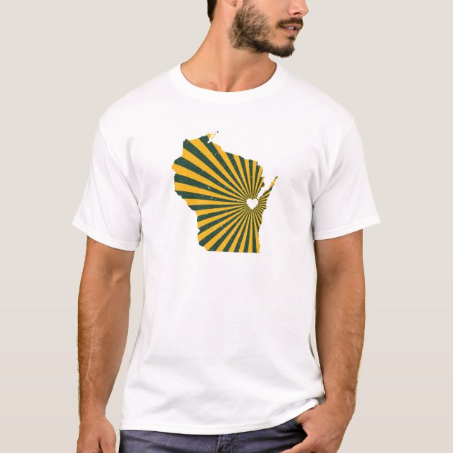 T-shirt Amour de Green Bay (Devant)