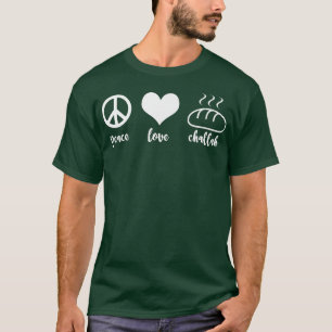 T-shirt Amour de la paix de vacances juives amusant Challa