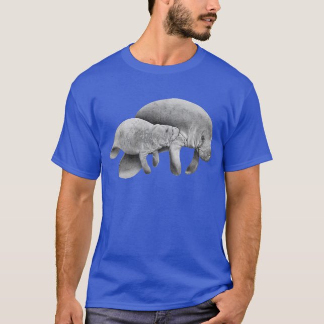 T-SHIRT AMOUR DE LAMANTINS DE MÈRE (Devant)