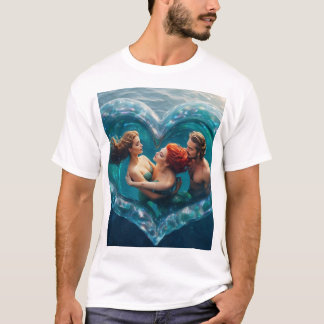 T-shirt amour de mermaid