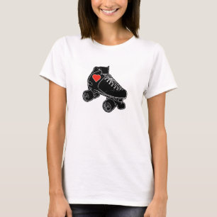 T-shirt Amour de patin de rouleau