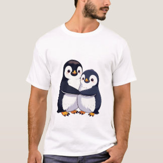 T-shirt Amour de pingouin