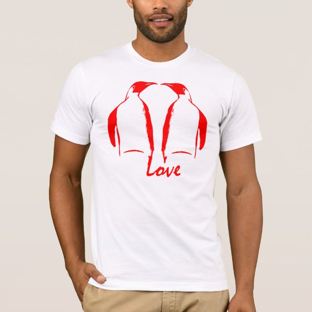 T-shirt Amour de pingouin (Devant)