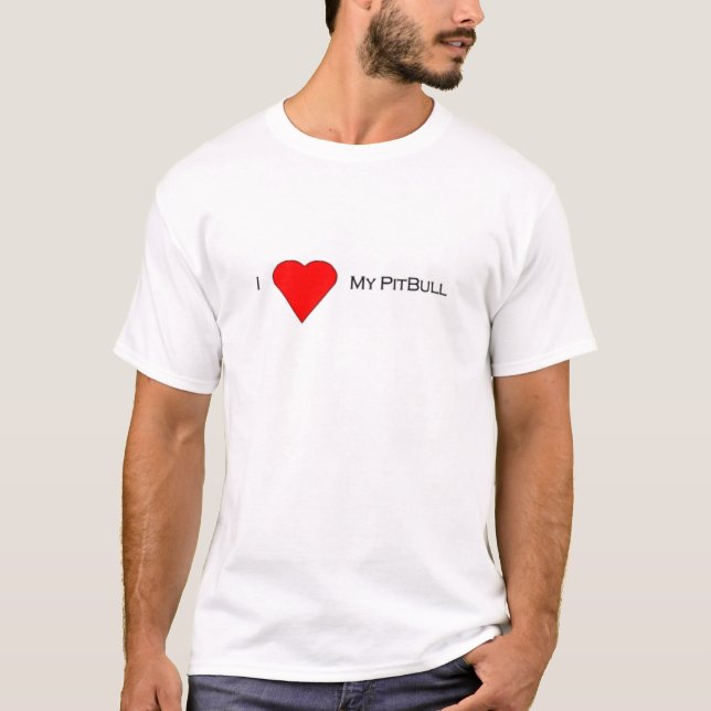 T-shirt Amour de PitBull (Devant)