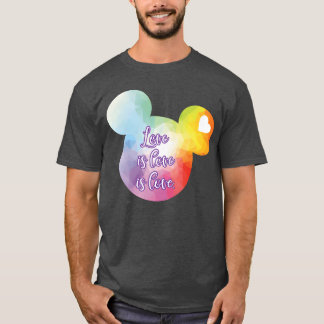T-shirt Amour de poitrine droite est amour rétro