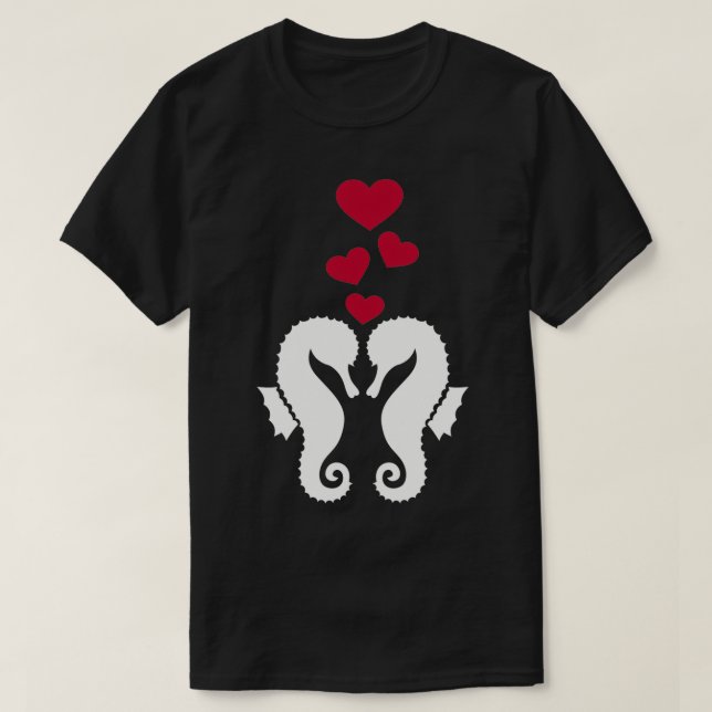 T-shirt Amour de Seahorse (Design devant)