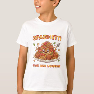 T-shirt Amour de Spaghetti Kawaii Langage Artistique 