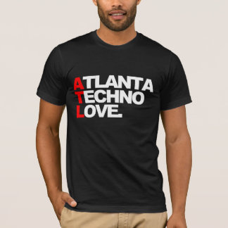 T-shirt Amour de techno d'Atlanta (noir)