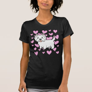 T-shirt Amour de Terrier blanc de montagne occidentale
