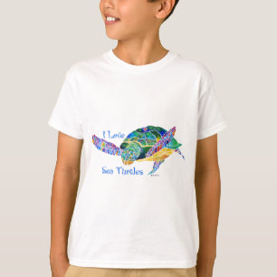 T-shirt Amour de tortue de mer une tortue
