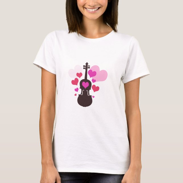 T-shirt Amour de violon (Devant)