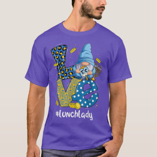 T-shirt Amour Déjeuner Lady Leopard Gnome Heureux Chanukah