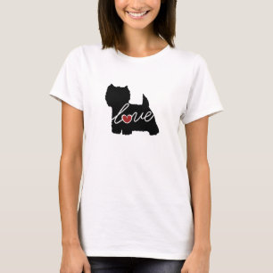 T-shirt Amour des montagnes occidental de Terrier (Westie)