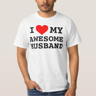 T-shirt Amour d'I des femmes mon mari impressionnant