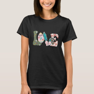 T-shirt Amour Drôle Bunny Pâques Pour Femmes Filles Mignon