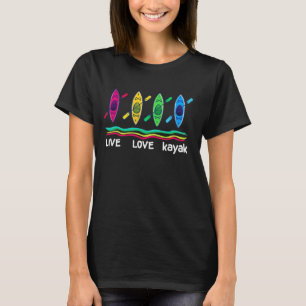 T-shirt Amour Drôle En Vie Kayak Art Pour Hommes Femmes Ka