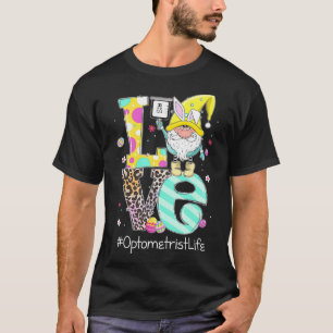 T-shirt Amour drôle Gnome Optométriste Vie Pâques Jour Chr