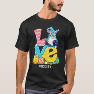 T-shirt Amour Drôle Hockey Pâques Gnome Panier de chasse a