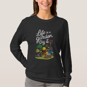 T-shirt Amour Drôle Jardinage Plante Lady Life est un Jard