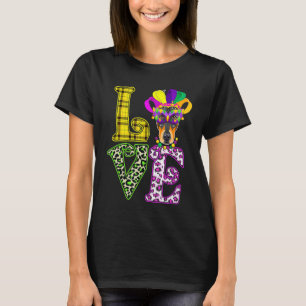 T-shirt Amour drôle Mardi Gras Doberman Chien Papa Chien M