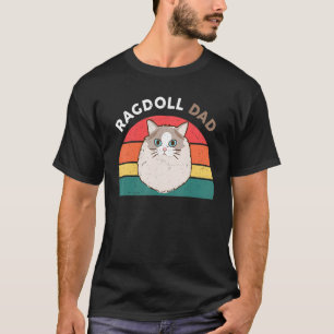 T-shirt Amour Drôle Ragdoll Chat Ragdoll Chat Papa Proprié
