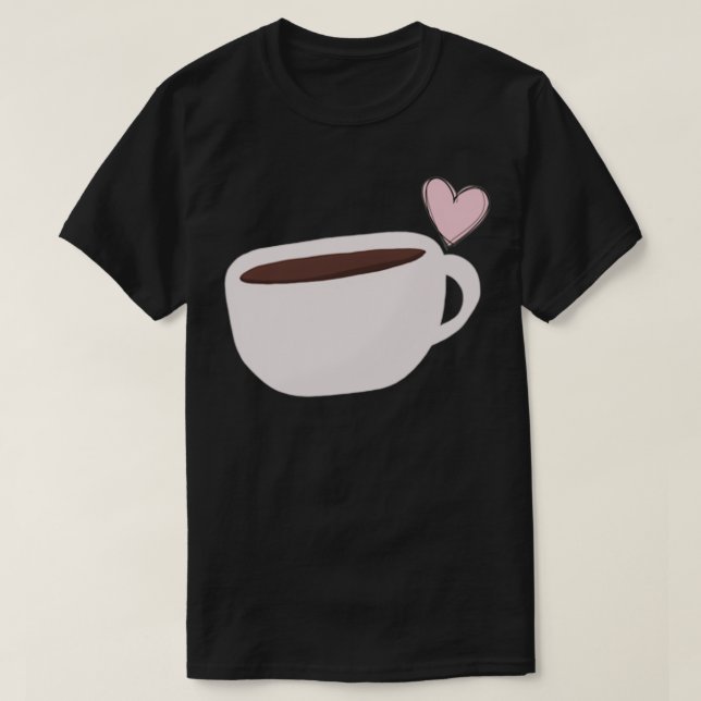 T-shirt amour du café 1 (Design devant)