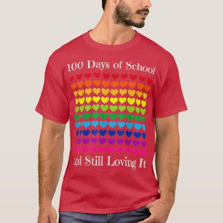 T-shirt Amour Du Coeur 100 Jours De L'École Professeur Gar