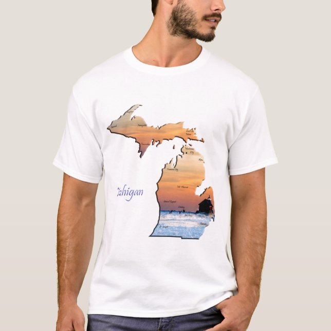 T-shirt Amour du Michigan (Devant)